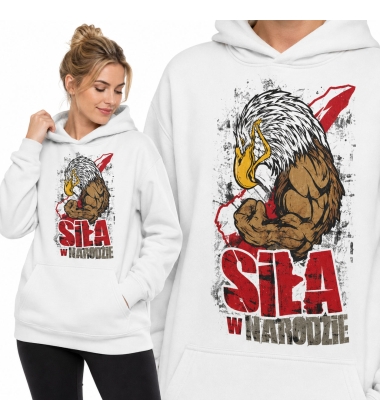 Damska bluza z kapturem SIŁA W NARODZIE